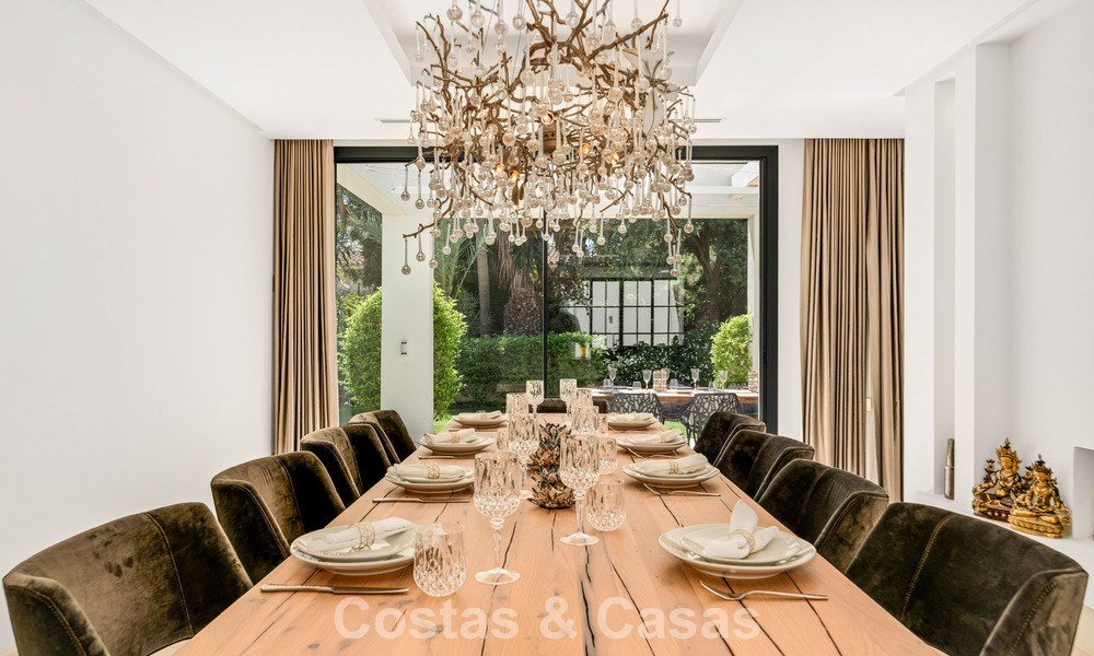 Modernist, single-story luxury villa for sale just steps from the beach east of Marbella center 786781