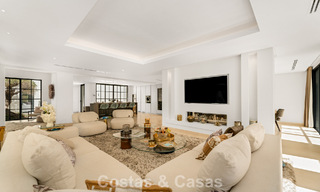 Modernist, single-story luxury villa for sale just steps from the beach east of Marbella center 786786 