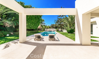 Modernist, single-story luxury villa for sale just steps from the beach east of Marbella center 786797 