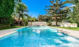 Modernist, single-story luxury villa for sale just steps from the beach east of Marbella center 786799 