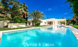 Modernist, single-story luxury villa for sale just steps from the beach east of Marbella center 786800 
