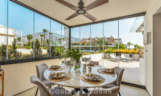 Contemporary duplex penthouse for sale in a gated urbanization on Marbella's prestigious Golden Mile 786976 