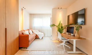 Contemporary duplex penthouse for sale in a gated urbanization on Marbella's prestigious Golden Mile 786978 