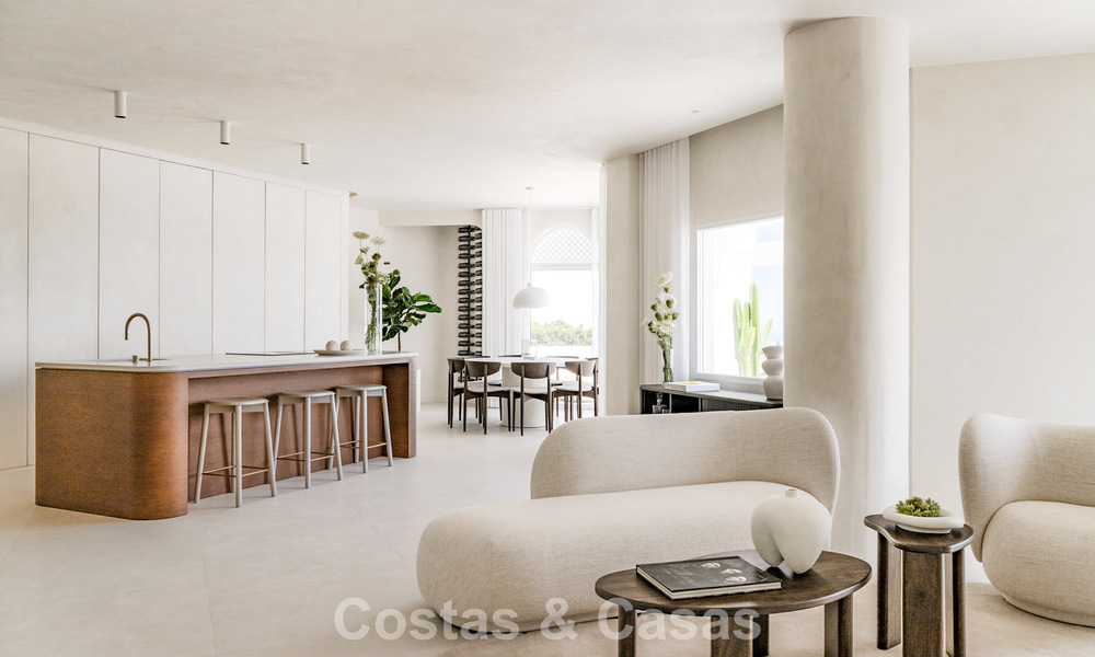 Contemporary renovated penthouse with private pool and panoramic sea views for sale on Marbella's Golden Mile 787006