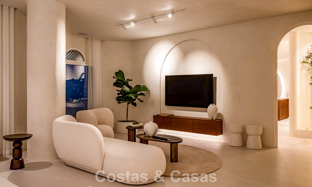 Contemporary renovated penthouse with private pool and panoramic sea views for sale on Marbella's Golden Mile 787014