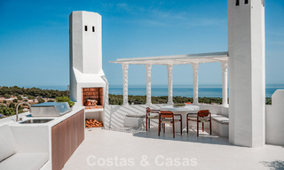 Contemporary renovated penthouse with private pool and panoramic sea views for sale on Marbella's Golden Mile 787017 