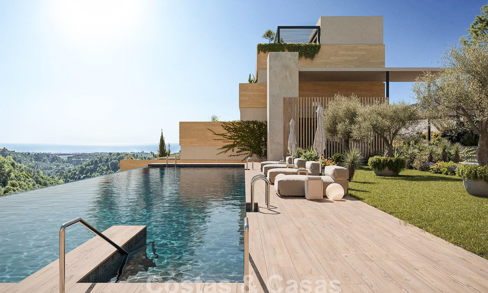 Launch! Off-plan, innovative apartments for sale with sea views in the hills of Marbella East 787029