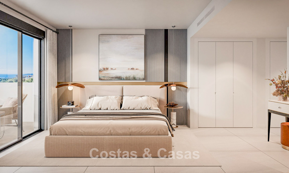 Launch! Off-plan, innovative apartments for sale with sea views in the hills of Marbella East 787033