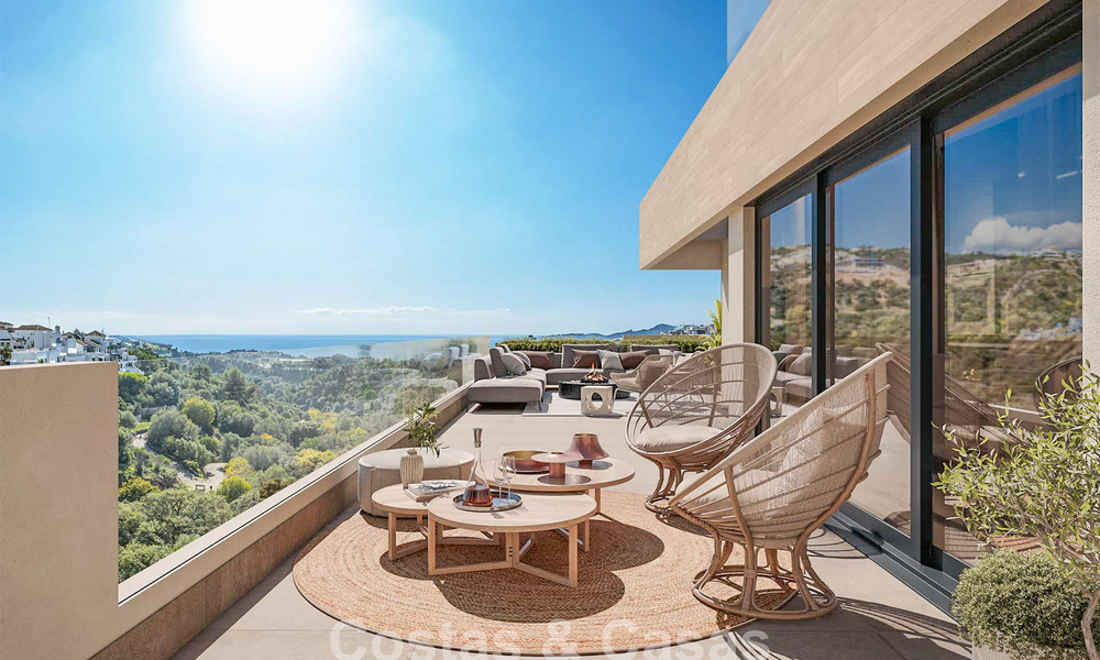 Launch! Off-plan, innovative apartments for sale with sea views in the hills of Marbella East 787039
