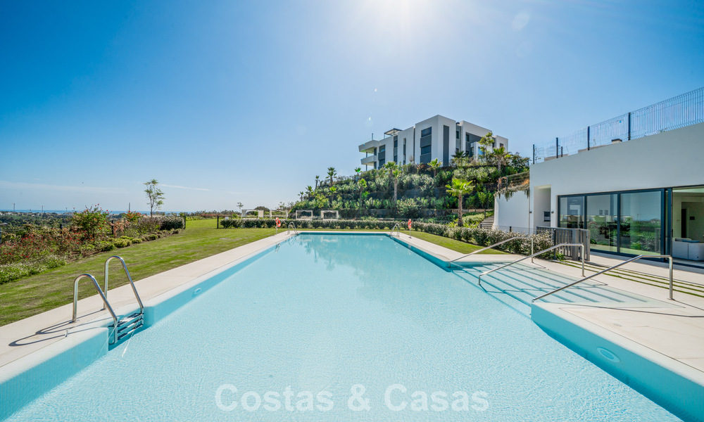 Move-in ready, modern, spacious 4-bedroom apartment for sale with a large private garden in a luxury resort east of Marbella center 787088