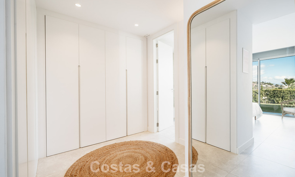 Move-in ready, modern, spacious 4-bedroom apartment for sale with a large private garden in a luxury resort east of Marbella center 787101