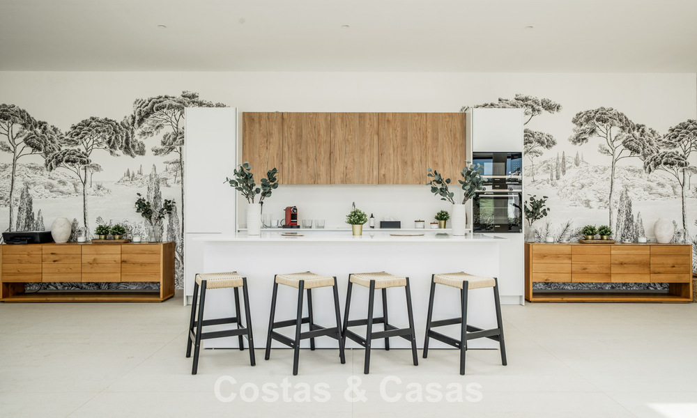 Move-in ready, modern, spacious 4-bedroom apartment for sale with a large private garden in a luxury resort east of Marbella center 787113