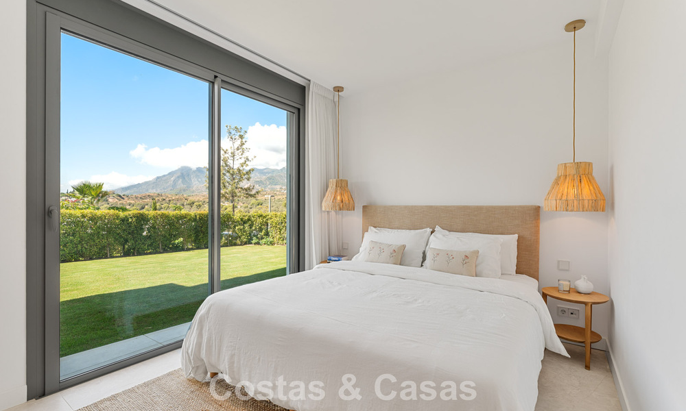 Move-in ready, modern, spacious 4-bedroom apartment for sale with a large private garden in a luxury resort east of Marbella center 797852