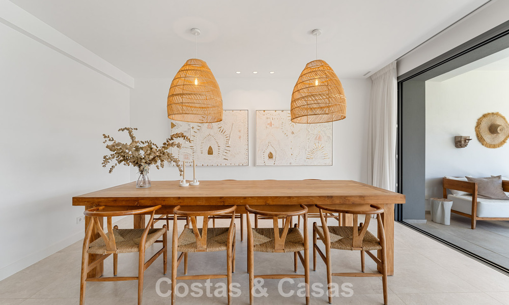 Move-in ready, modern, spacious 4-bedroom apartment for sale with a large private garden in a luxury resort east of Marbella center 797858