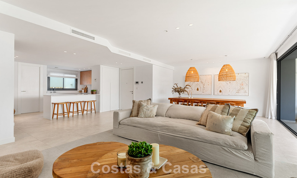 Move-in ready, modern, spacious 4-bedroom apartment for sale with a large private garden in a luxury resort east of Marbella center 797860
