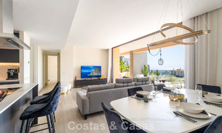 Move-in ready apartment with modern architecture for sale in a golf resort in the hills of Marbella - Benahavis 787144 