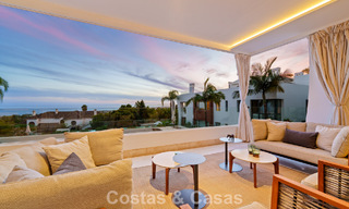 Luxury duplex apartment with sea views for sale in a prime Sierra Blanca complex on Marbella's Golden Mile 787548 