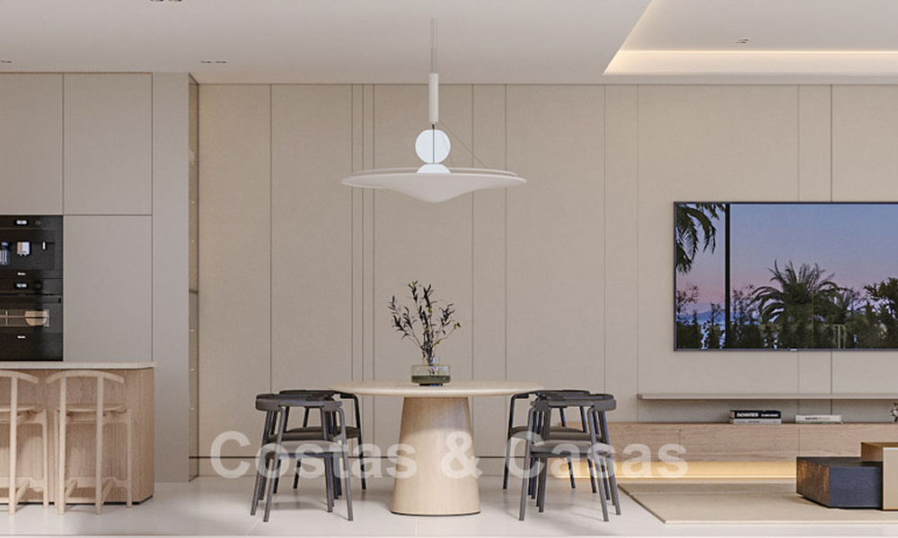 Exclusive, off-plan design villas with avant-garde architecture for sale 200m from the beach in Mijas Costa 787497