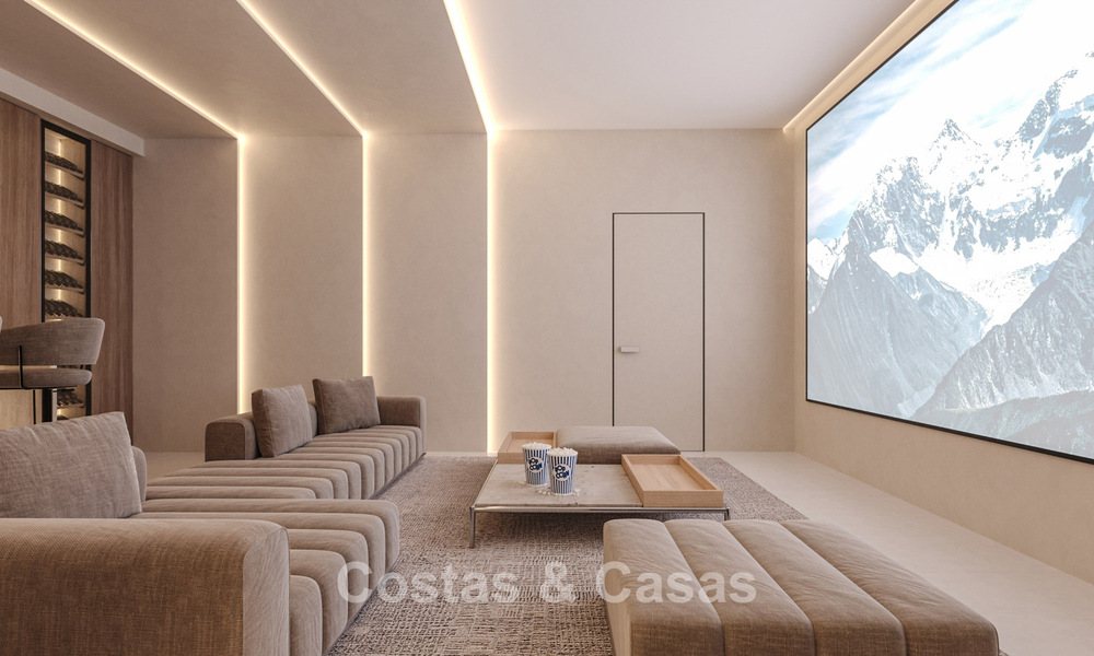 Exclusive, off-plan design villas with avant-garde architecture for sale 200m from the beach in Mijas Costa 787500