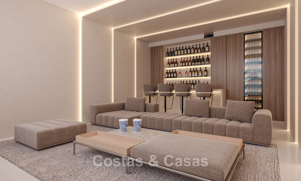 Exclusive, off-plan design villas with avant-garde architecture for sale 200m from the beach in Mijas Costa 787501