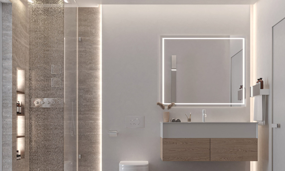 Exclusive, off-plan design villas with avant-garde architecture for sale 200m from the beach in Mijas Costa 787507