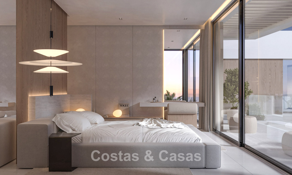 Exclusive, off-plan design villas with avant-garde architecture for sale 200m from the beach in Mijas Costa 787509