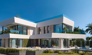 Exclusive, off-plan design villas with avant-garde architecture for sale 200m from the beach in Mijas Costa 787512 