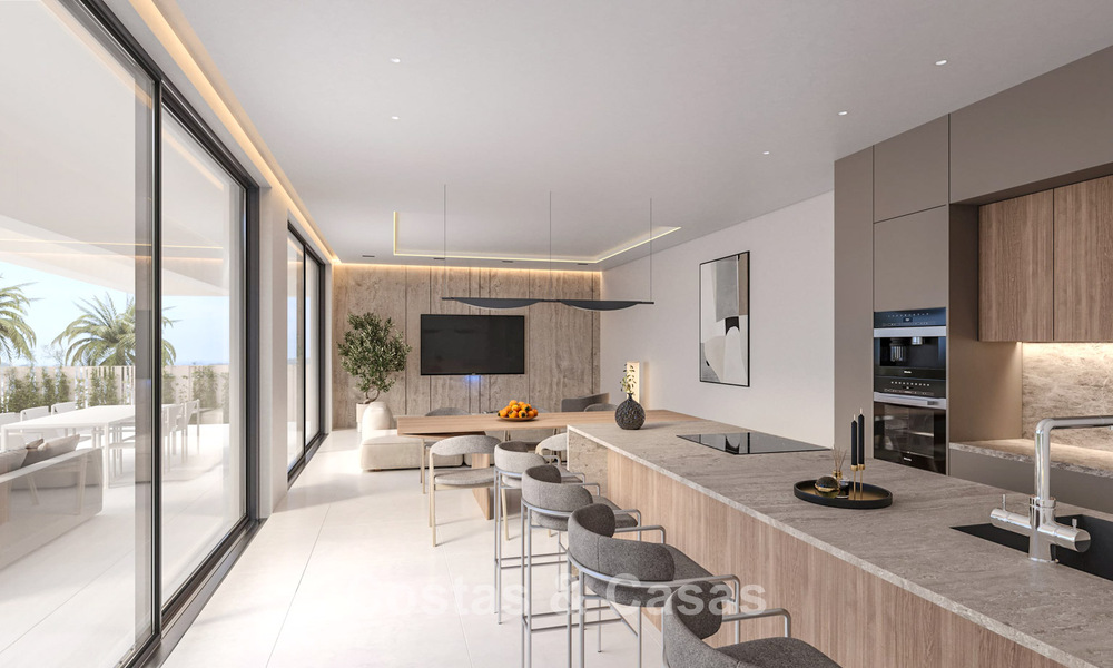 Exclusive, off-plan design villas with avant-garde architecture for sale 200m from the beach in Mijas Costa 787515