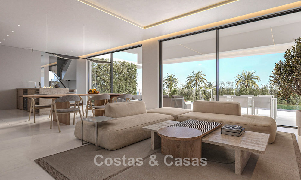 Exclusive, off-plan design villas with avant-garde architecture for sale 200m from the beach in Mijas Costa 787516