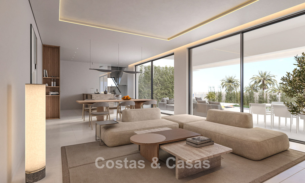 Exclusive, off-plan design villas with avant-garde architecture for sale 200m from the beach in Mijas Costa 787517