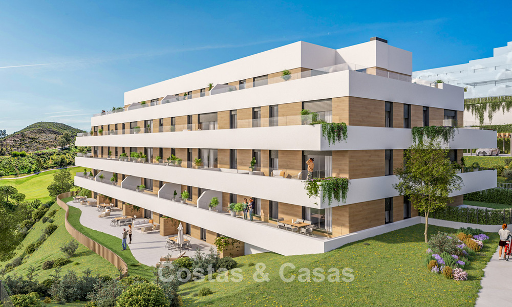 Launch. Contemporary new-build apartments for sale surrounded by golf courses in Mijas, Costa del Sol 787796