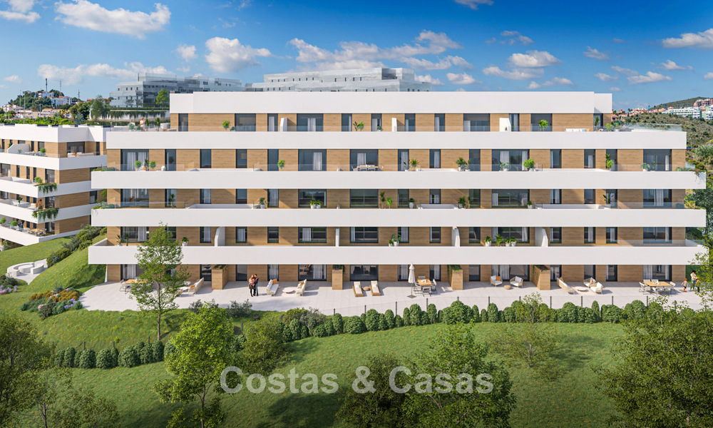 Launch. Contemporary new-build apartments for sale surrounded by golf courses in Mijas, Costa del Sol 787797