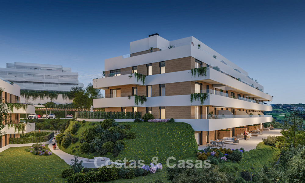 Launch. Contemporary new-build apartments for sale surrounded by golf courses in Mijas, Costa del Sol 787798