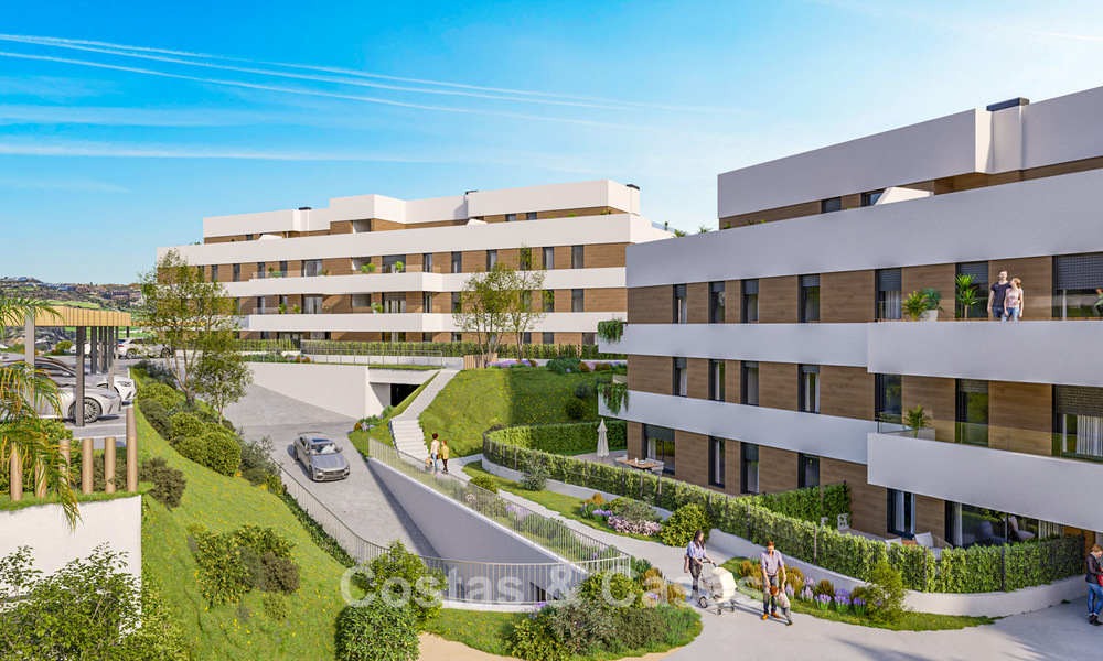 Launch. Contemporary new-build apartments for sale surrounded by golf courses in Mijas, Costa del Sol 787799