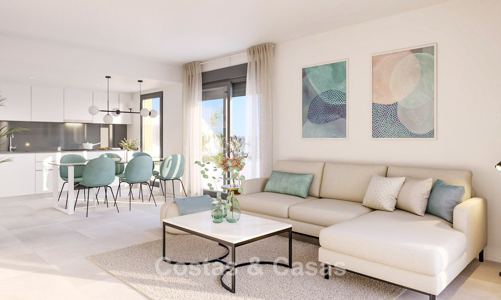 Launch. Contemporary new-build apartments for sale surrounded by golf courses in Mijas, Costa del Sol 787808