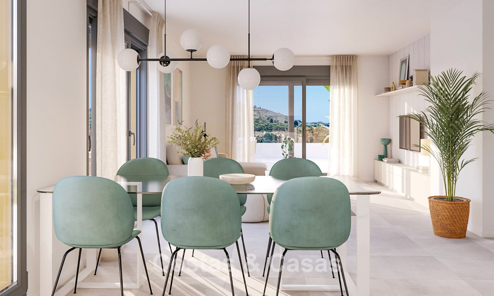 Launch. Contemporary new-build apartments for sale surrounded by golf courses in Mijas, Costa del Sol 787809