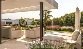 Modern semi-detached house for sale in a golf complex east of Marbella Center 787937 