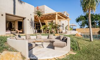 Move-in ready villa with Ibiza-chic design for sale with sea views on the New Golden Mile between Marbella and Estepona 787790 