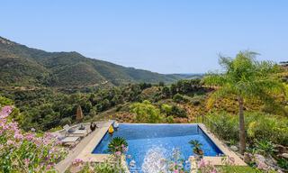 Mediterranean luxury villa with panoramic views for sale nestled in the green hills of Marbella - Benahavis 789907 