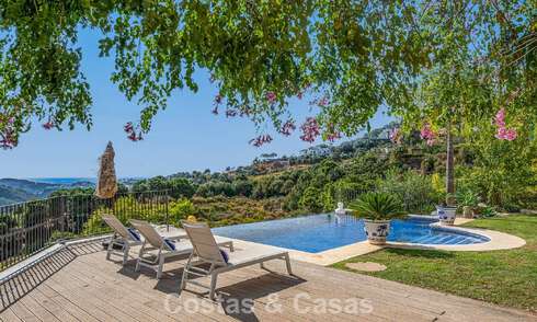Mediterranean luxury villa with panoramic views for sale nestled in the green hills of Marbella - Benahavis 789929