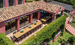 Stately luxury villa for sale in a classic Andalusian style in a gated, prestigious urbanization in Benahavis - Marbella 787971 