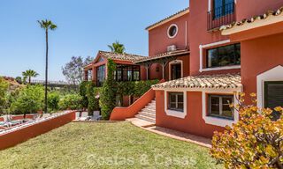 Stately luxury villa for sale in a classic Andalusian style in a gated, prestigious urbanization in Benahavis - Marbella 787972 