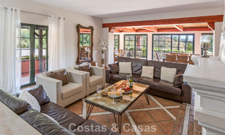 Stately luxury villa for sale in a classic Andalusian style in a gated, prestigious urbanization in Benahavis - Marbella 787993 