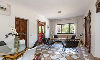 Stately luxury villa for sale in a classic Andalusian style in a gated, prestigious urbanization in Benahavis - Marbella 788011 