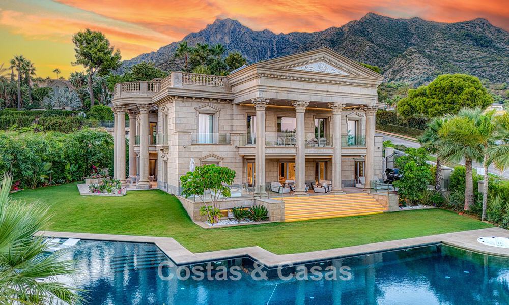 Remarkable neoclassical palace for sale in the prestigious gated community of Sierra Blanca, Marbella 788199