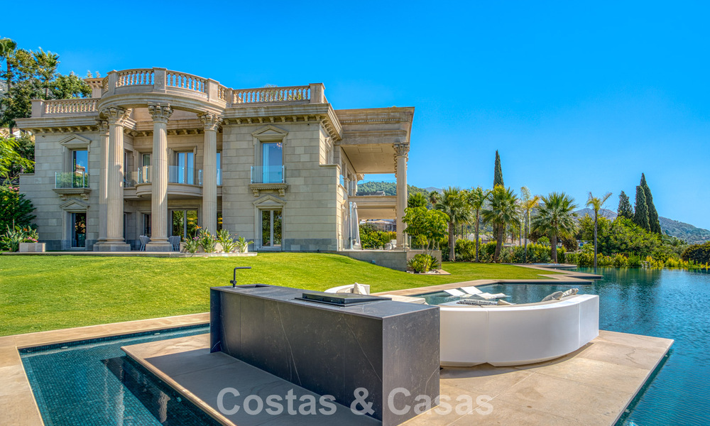 Remarkable neoclassical palace for sale in the prestigious gated community of Sierra Blanca, Marbella 788205