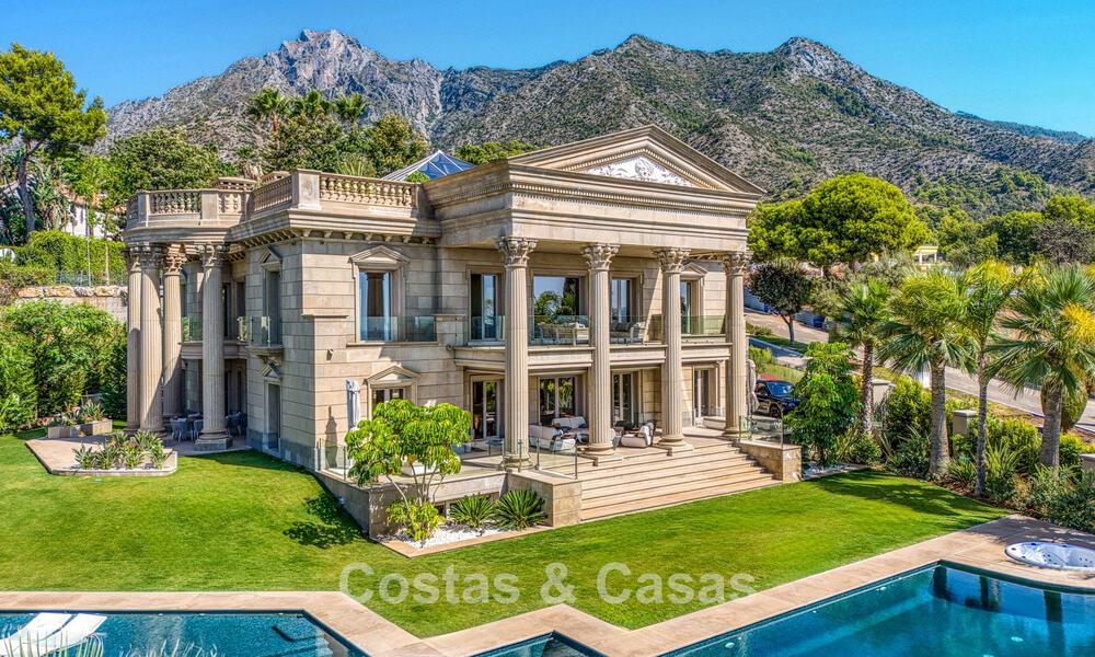 Remarkable neoclassical palace for sale in the prestigious gated community of Sierra Blanca, Marbella 788212