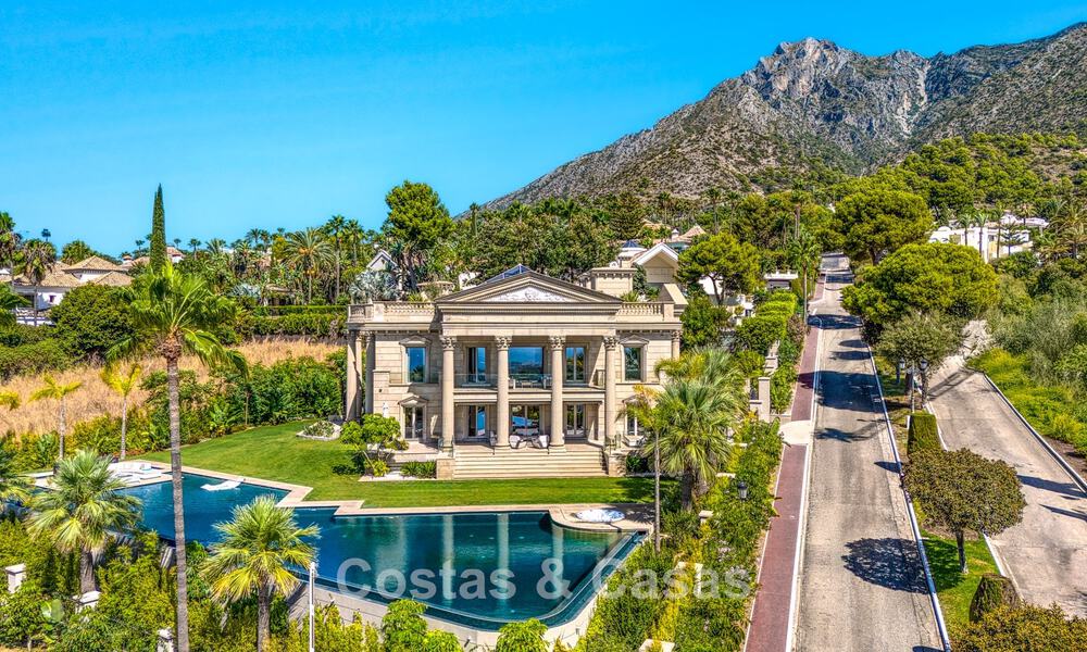 Remarkable neoclassical palace for sale in the prestigious gated community of Sierra Blanca, Marbella 788214