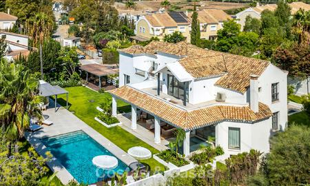Stunning luxury villa with timeless Andalusian architecture for sale on the New Golden Mile between Marbella and Estepona 788326