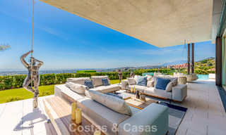 High-end luxury villa with panoramic sea views for sale in a prestigious resort, Benahavis - Marbella 788407 